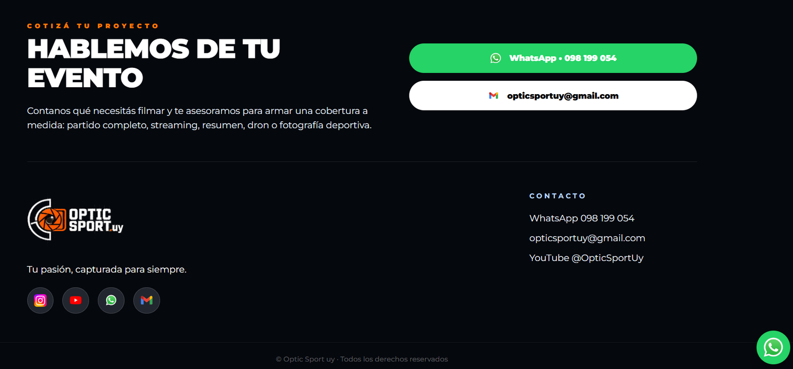 Proyecto Optic Sport